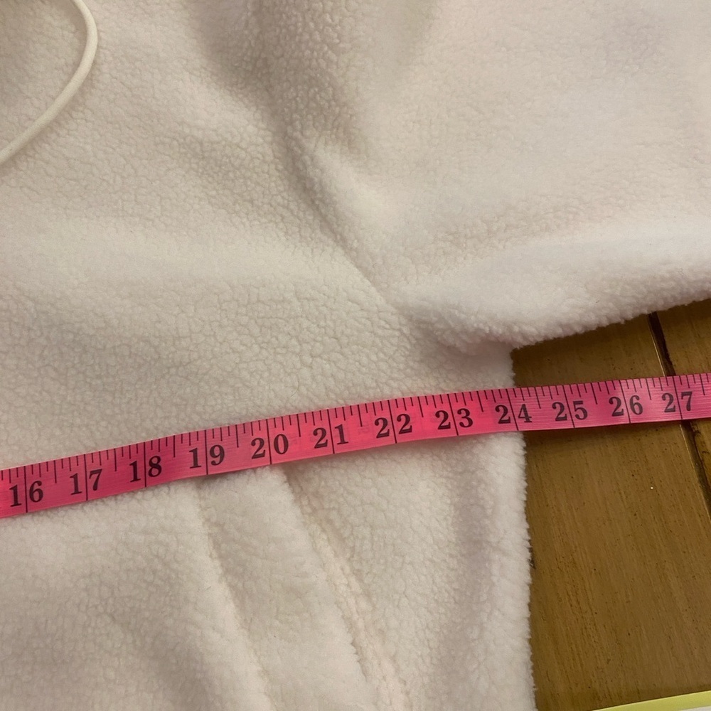 All in Motion Women’s White Fleece New Hooded Jacket size - Picture 10 of 13